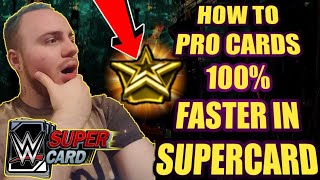 HOW TO PRO CARDS 100 FASTER WITHIN WWE Supercard Season 4 Supercard Tips and Tricks Noology [upl. by Nairad]