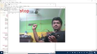 gesture controlled car using image processingpythonopencvarduino [upl. by Aurilia]