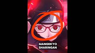 How Sarada Awaken her MANGEKYO SHARINGAN  😱  naruto anime boruto shorts [upl. by Amalbergas]