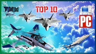 TOP 10 Juegos de Aviones de pocos requisitos PC [upl. by Nauhs]