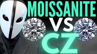 Which is the BEST DIAMOND SIMULANT Moissanite VS CZ [upl. by Cadmar864]