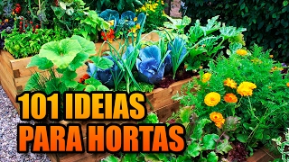 101 Ideias e Projetos de Hortas  Faça sua horta Urbana [upl. by Liew195]