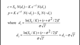 Introduction to the BlackScholes formula BSM [upl. by Annohsal]