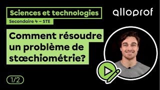 Comment résoudre un problème de stoechiométrie 12  Sciences et technologies  Alloprof [upl. by Gudrin]