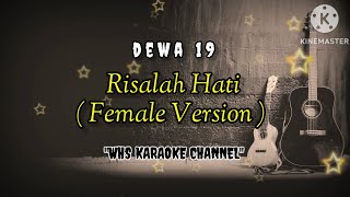 Dewa 19  Risalah hati  karaoke   pop  cafe  female version [upl. by Agna820]