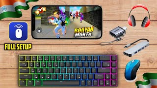 How to connect keyboard ⌨️ without mobile 📲 mobile keyboard full setup  gaming setup [upl. by Amil398]