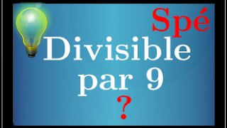 arithmétique  spé Maths  un nombre moins ses chiffres est divisible par 9  très classique [upl. by Sansen641]