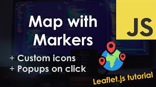 Map with Markers using Leaflet  JavaScript Tutorial [upl. by Zeralda586]