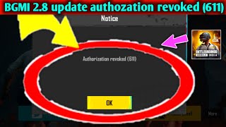 pubgm 28 update Authorization revoked problem fix solve l Facebook login Authorization revoked [upl. by Nelson]