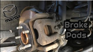 Mazda 6 Rear Brake Pad Replacement With Electric Parking Brake [upl. by Aiam]