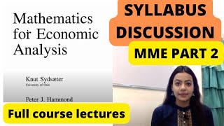 SYLLABUS DISCUSSION Mathematical Economics Part 2 Beyond the Classroom [upl. by Marilla]