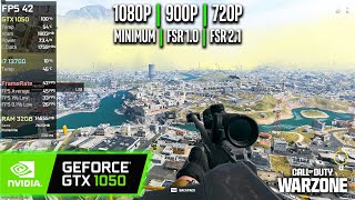 GTX 1050  COD  Warzone 3  1080p 900p 720p FSR [upl. by Zuckerman]