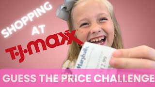 Shopping Challenge at TJ Maxx  Guess The Price [upl. by Isabea685]