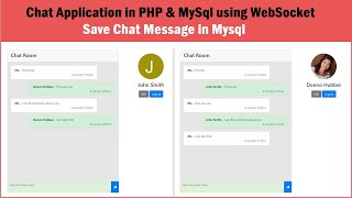 Chat Application in PHP amp MySql using WebSocket  Save Chat Message in Mysql [upl. by Eseela]