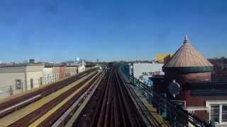 Onboard a R32 J train RFW from 75th StreetElderts Lane to 121st Street [upl. by Nilesoy]