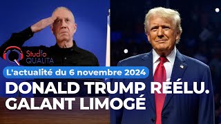 Lactualité du 6 novembre 2024  Donald Trump réélu Galant limogé [upl. by Yenohtna]