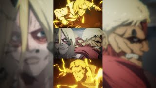 Annie y Reiner vs Jaegeristas 🤯  Attack on Titan  Shingeki no Kyojin  Transformacion [upl. by Aelc978]