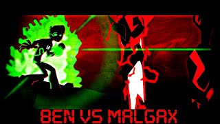 Stick Nodes PRO Ben 10 VS Malgax  J4f collab [upl. by Vadnee219]