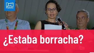 Polémica por discurso de la ministra del Deporte aclaran si estaba tomada [upl. by Jamesy]