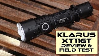 Klarus XT11GT Tactical LED torch Review and Test [upl. by Fachan]