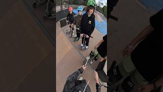 BRIFLIP ON EVERY SCOOTER🛴 scooters skatepark pov scootering challenges fyp [upl. by Milly]