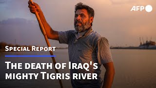 The death of the Tigris Iraqs mighty river is drying up  AFP [upl. by Medor]