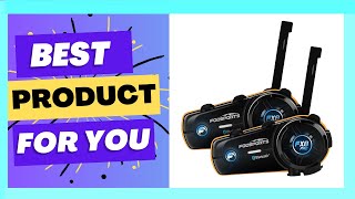 Best 2pcs Motorcycle Intercom Bluetooth Helmet Headset Review [upl. by Adnawed580]