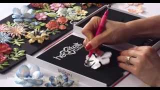 DIY Tutorial How to Create Paper Flowers  Deluxe Flower Shaping Crafting Kit [upl. by Anaiek]