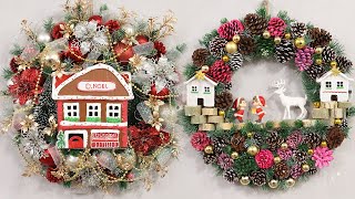 10 DIY Christmas Wreaths🎄Pretty Holiday Wreath Ideas 20232024🎄 [upl. by Esor]