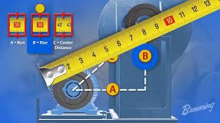 Measuring Center Distance for Browning Belt Applications [upl. by Ylatan]