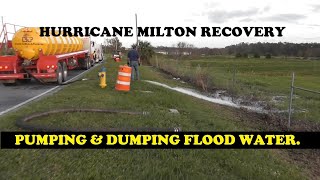 PASCO COUNTY PUMPS WATER FROM TOWN amp DUMPS IT AT EDGE OF TOWN INTO AN ALREADY FLOODED NEIGHBORHOOD [upl. by Zoller]