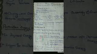 ENZYME Biomolecules notes Class11 biology study handwriting handwritten biomolecule subscribe [upl. by Ailisec227]