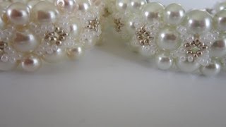 Bracelet FOLLOW ME Glass Pearl and SeedBeads Браслет Follow Me [upl. by Nwahsuq]