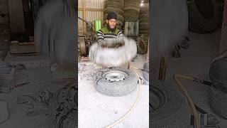 Tube tyre Panchal repairingviralvideo tyre car rajutyreripiarig120 [upl. by Nagle810]