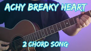 Achy Breaky Heart  Easy Guitar Tutorial  Guitar Lesson  Just 2 Chords [upl. by Nofets]