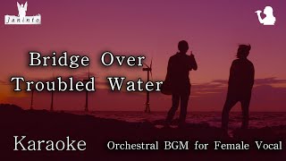 Bridge Over Troubled WaterKaraoke Ab Major for femaleMost Beautiful Orchestra [upl. by Courtney]