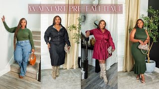 Walmart Fall Haul  Plus Size Fall Fashion [upl. by Noynek]