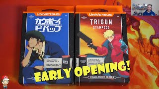 EARLY Universus Challenger Series Decks Opening Trigun Stampede Cowboy Bebop [upl. by Johnnie]