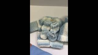 Baby Boy Crochet Set crochet babyshower babyboy [upl. by Gibe]