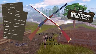 Winchester vs Harmonica  Roblox The Wild West  TWW [upl. by Nywrad]