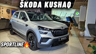 New ŠKODA KUSHAQ SPORTLINE 15 DSG 2024  NEW UPDATES ❤️  Review [upl. by Grimonia410]