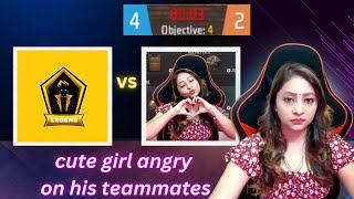 cute girl siri gaming😍 op reaction😁 angry on her teammates 😡 Sirigaming1212  freefire [upl. by Adnomar240]