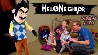 Hello Neighbor in Real Life in the Dark Broke into a Strangers House amp Get Caught Part 2 [upl. by Eisoj]