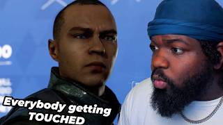 Markus touching everybody for FREEDOM  Detroit Become Human [upl. by Nehttam822]