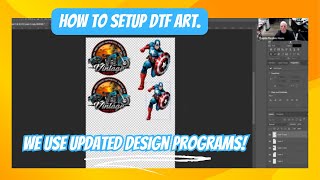 How to setup DTF art in different design programs [upl. by Yecniuq]