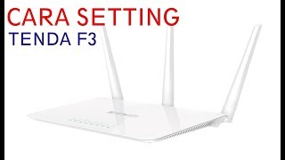 SETTING TENDA F3  MENANGKAP SINYAL WIFI LALU MENYEBARKANYA KEMBALI WISP [upl. by Gutow]