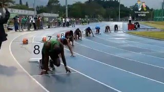 200m hombres Grand Prix Ximena Restrepo 2016 [upl. by Aerdnaeel]