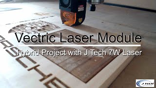 Vectric Laser Module Hybrid Project with J Tech Photonics 7W Laser [upl. by Satterfield]