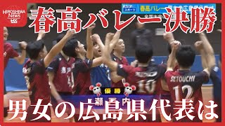 春の高校バレー広島県大会決勝 男子は「瀬戸内」が強豪・崇徳破り初出場 女子は「進徳女子」が全国切符 [upl. by Cassius]