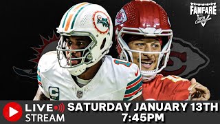 Miami Dolphins vs Kansas City Chiefs Live Stream Free Watch Party  NFL Wildcard Game [upl. by Norina]